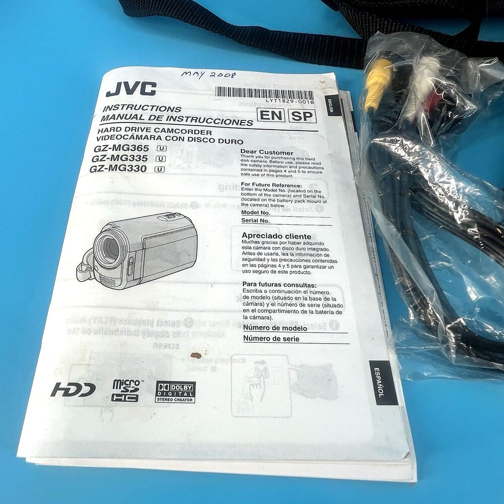 JVC Everio GZ-MG330 HD Handheld 30GB HDD Camcorder. Complete - Picture 2 of 11